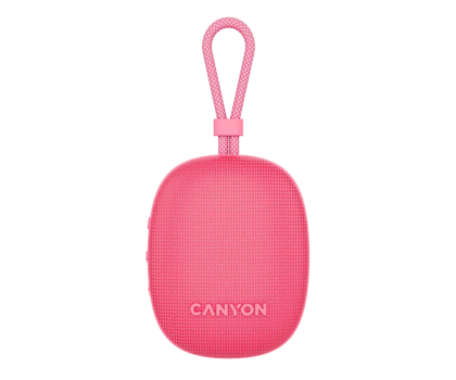 Głośnik przenośny CANYON Głośnik Bluetooth OnMove 12 IPX7 TWS 5W Różowy